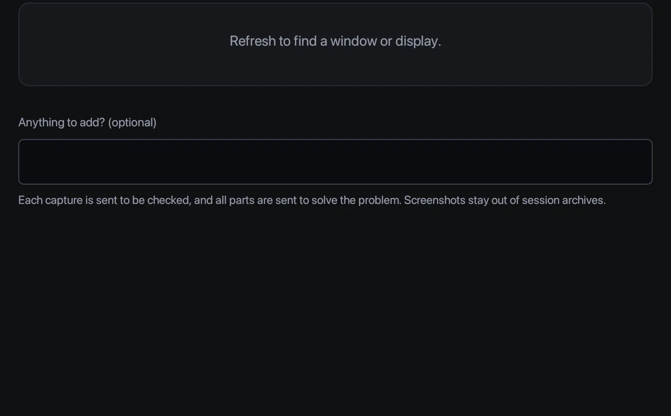 Sparrow screen analysis with a window picker and Capture button